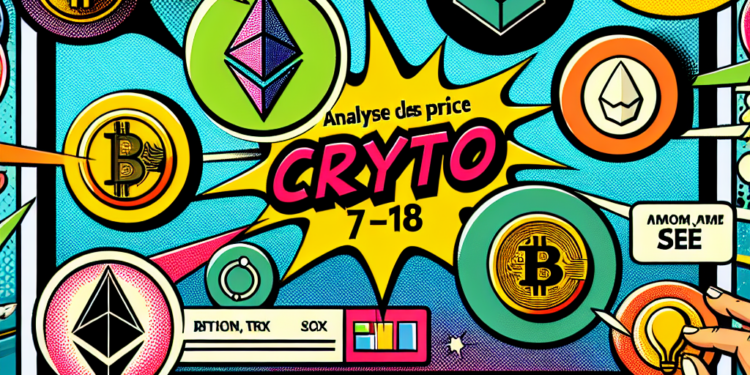 Analyse des Prix Crypto 7-18 : BTC, ETH, SOL, TRX, RNDR, ATOM, SEI