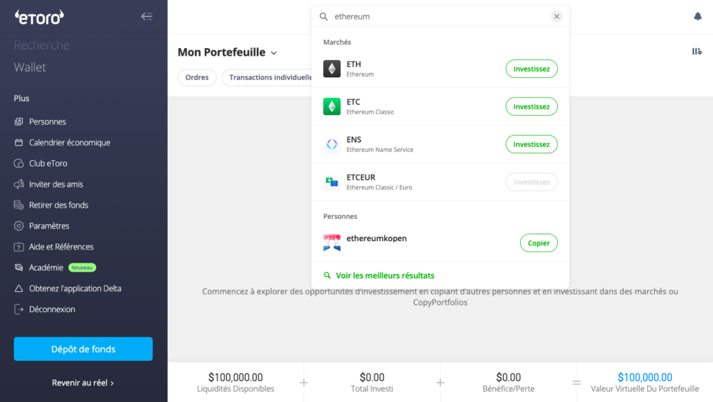 Comment acheter Ethereum sur eToro : Guide clair de 6 étapes