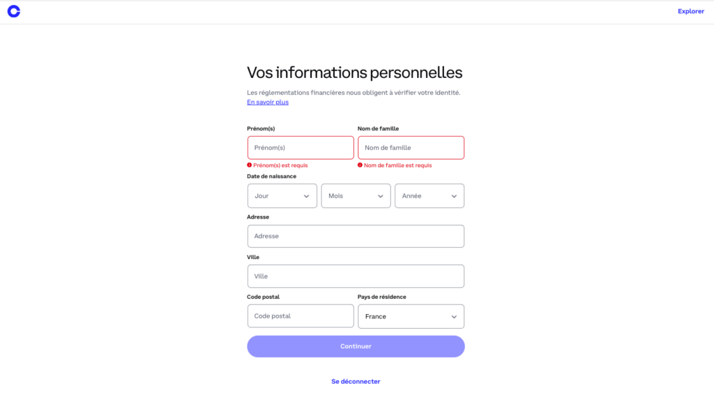 Comment créer un compte sur Coinbase ?