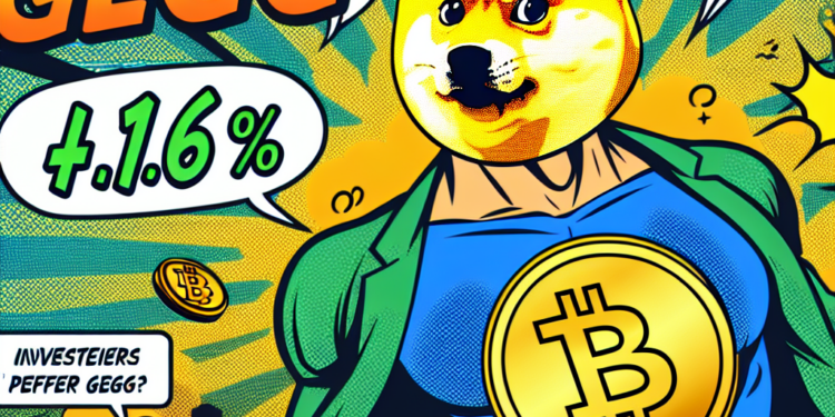 Dogecoin (DOGE) +1,62 % : Les investisseurs préfèrent GEGG