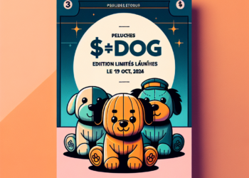 Peluches $DOG Édition Limitées lancées le 19 Oct. 2024