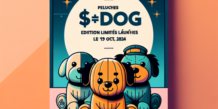 Peluches $DOG Édition Limitées lancées le 19 Oct. 2024