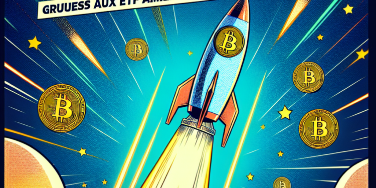 Le Bitcoin atteint $77,000 grâce aux ETF américains